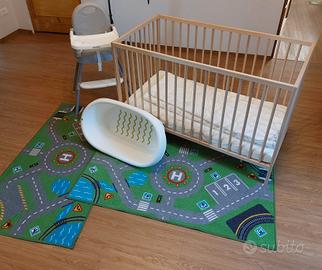 Culla ikea completa + vasca bagno+ seggiolone 