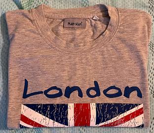 T-shirt Uomo PlayStar, XXL, Cotone,grigia.Perfetta