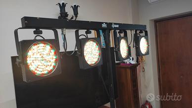 GRUPPO FARI LED CHAUVET CON PEDALIERA