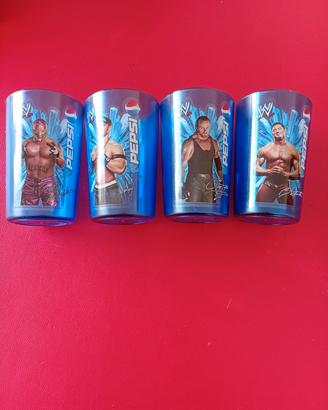 Bicchieri Pepsi Wrestler vintage