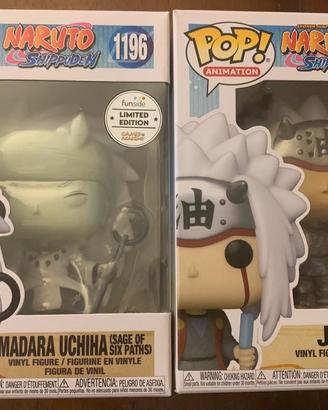 Funko pop Naruto Madara e Jiraya