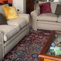 Coppia di divani in piuma d'oca