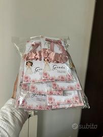 Biglietto prima comunione + accesorio per i capell