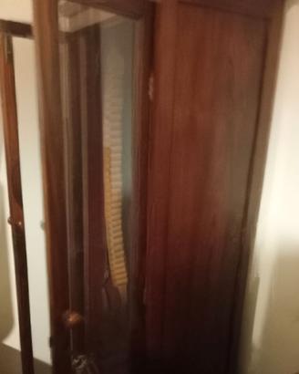 Vetrinetta porta fucili vintage con volpe