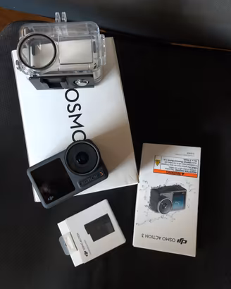Dji Osmo Action 3 + 2a batt extreme + scafandro