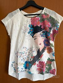 Maglia desigual con stampa donna