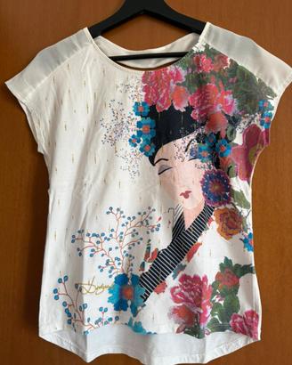 Maglia desigual con stampa donna