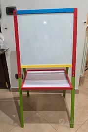 Lavagna Cavalletto Bimbi Legno Double-Face 