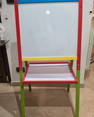 Lavagna Cavalletto Bimbi Legno Double-Face 