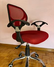 Sedia da scrivania con rotelle