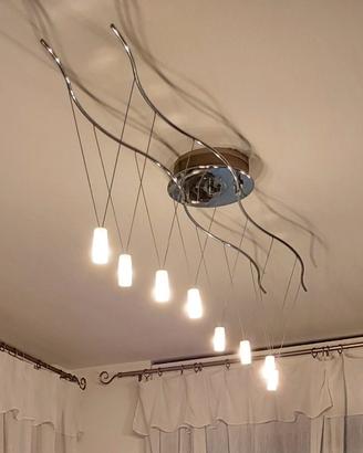 Lampadario soggiorno con 8 luci