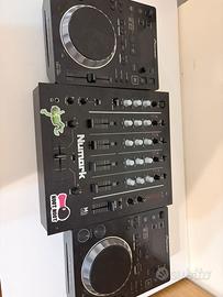 Pioneer cdj 350 + mixer numark m6 usb