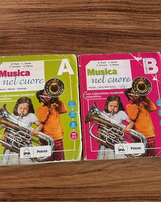 2 libri usati musica nel cuore A e B