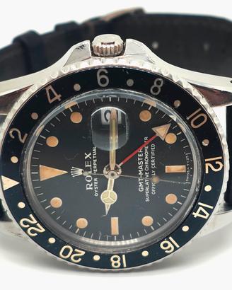 Vintage raro Rolex GMT cornino 1675 1960 originale