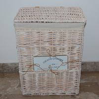 Cesto portabiancheria in vimini decapè