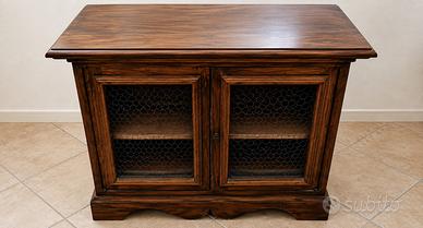 Vetrinetta antica in legno di rovere