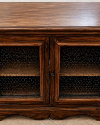Vetrinetta antica in legno di rovere