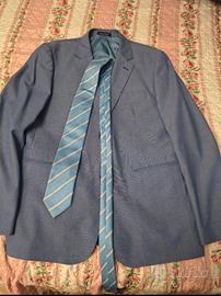 vestito elegante azzurro taglia 50
