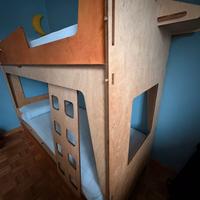 Letto a castello TOTEM originale + futon TOTEM