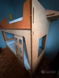 Letto a castello TOTEM originale + futon TOTEM