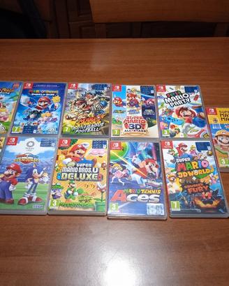 collezione giochi super Mario per Nintendo switch 