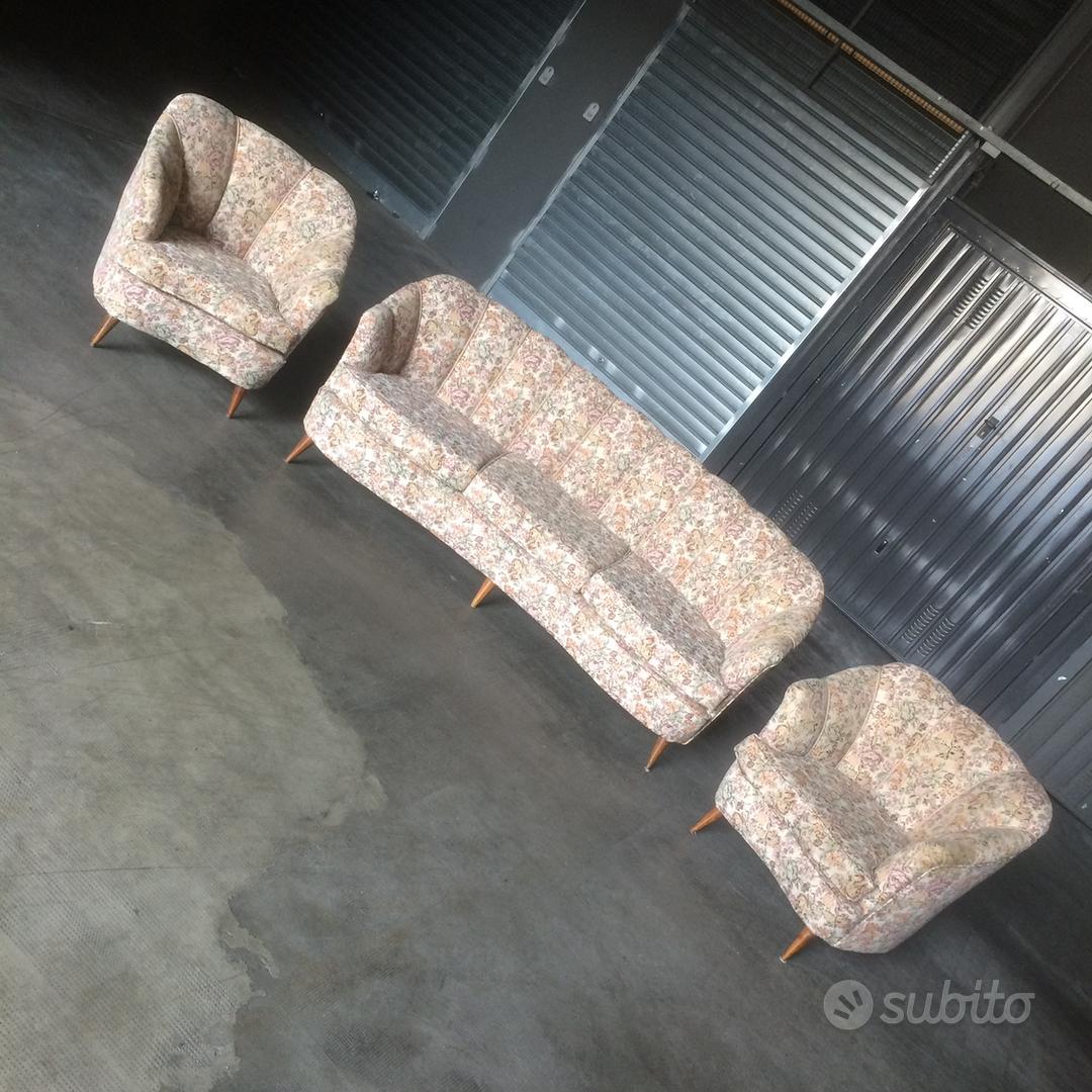 Divano curvo e 2 poltrone vintage anni 50 Arredamento e Casalinghi In vendita a Torino