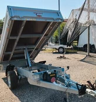 Carrello rimorchio auto ribaltabile mono asse
