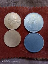 Coppia tondelli non coniati 100/200 Lire