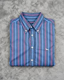 Camicia Harmont & Blaine XL a righe blu fucsia 