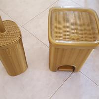 Set accessori bagno oro
