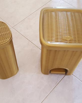 Set accessori bagno oro