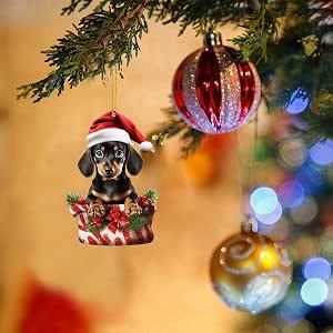 Gioiello per cani, albero di Natale, bassotto