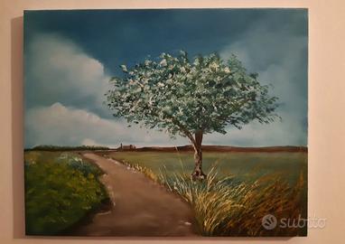 Quadro paesaggio di campagna 