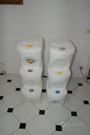 Bidoni impilabili per pattumiera da 20 litri