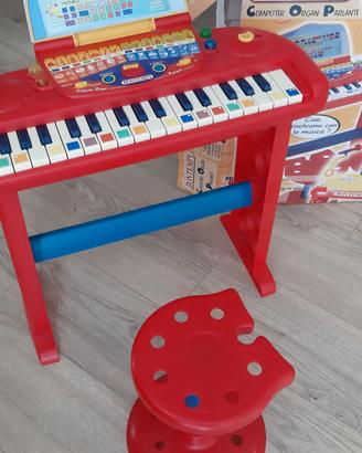 pianola Bontempi con microfono e seggiolina
