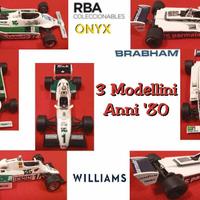 Stock 3 Tre Modellini Formula Uno F1 Anni 80