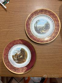 Coppia piatti Porcellana Heinrich & Co. Bavaria
