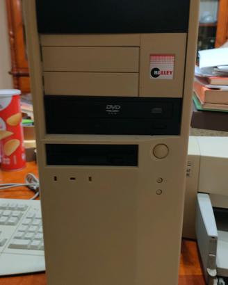 computer, stampante, tastiera vintage