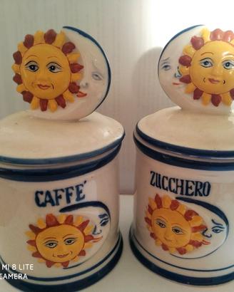 Barattoli caffè e zucchero