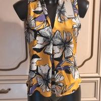 Camicia blusa smanicata 