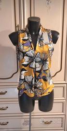 Camicia blusa smanicata 