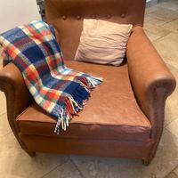 Poltrona pelle vintage