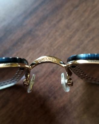 Occhiali da sole Chanel 4105-B Vintage Y2K con Str