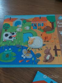 Puzzle Gigante Tattile "La Fattoria"
