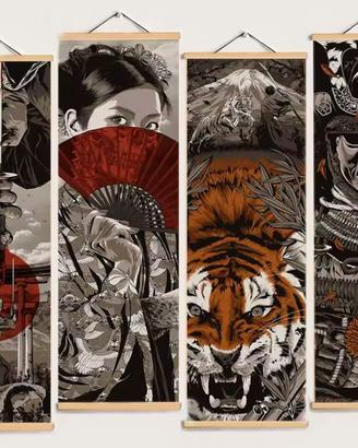 Decorazione Poster Arazzi Giappone Samurai 