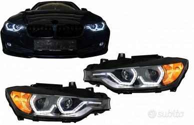 Fanali anteriori neri con LED BMW SERIE 3 F30 F31