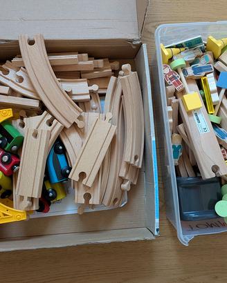 Piste trenino in legno