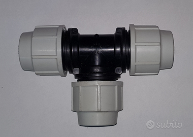 Raccordi a compress. per tubi in polietilene ø32