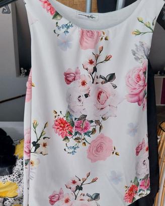 Top a fiori bambina - 10 anni / 140 cm