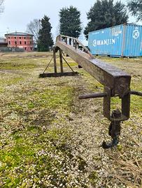 GANCIO DI SOLLEVAMENTO E BENNA